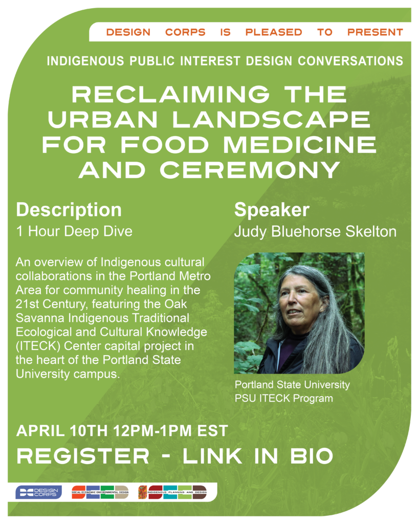 Reclaiming The Urban Landscape for Food, Medicine and Ceremony